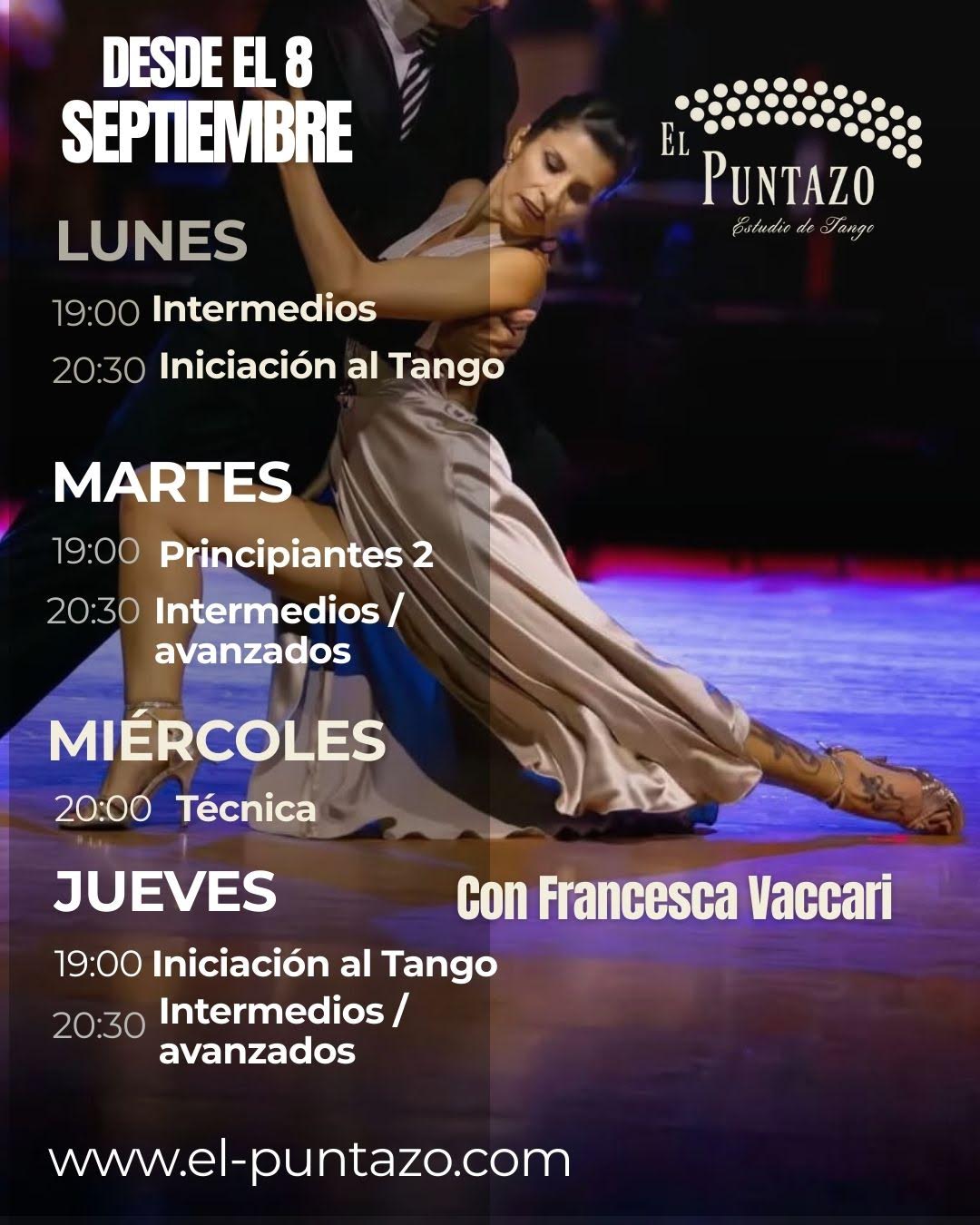 Horarios de las clases grupales
