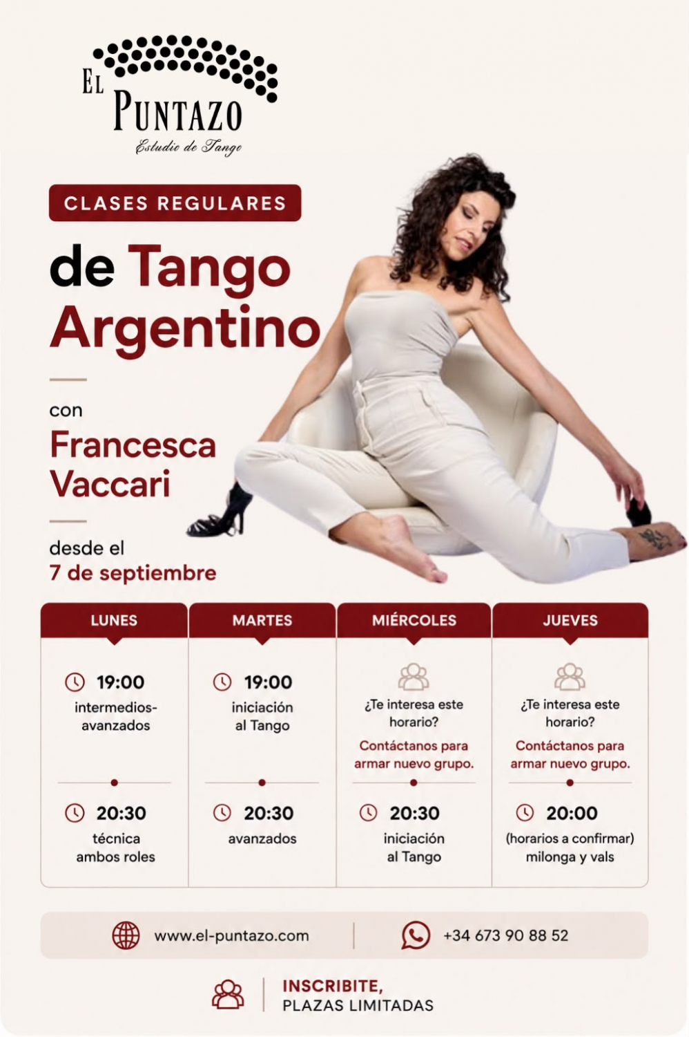 horarios clases de tango